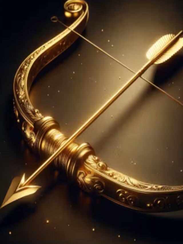 2.5 kg gold bow and arrow