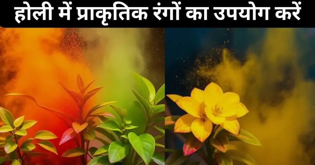 होली में कभी ना करें ये गलती, नहीं तो घर में लगे पौधे जाएंगे सूख, जानिए रंगों से पौधे को बचाने की टिप्स 2 होली में प्राकृतिक रंगों का उपयोग करें